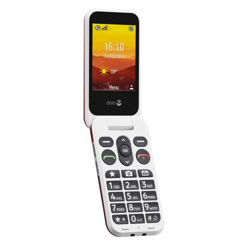 Doro Leva L31S 7,11 cm (2.8") 142,7 g Punainen, Valkoinen Ominaisuuspuhelin