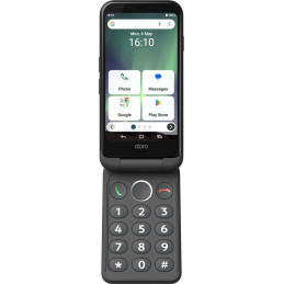 Doro Aurora A21 11,4 cm (4.5") Kaksois-SIM Android 14 4G USB Type-C 4 GB 64 GB 3000 mAh Grafiitti