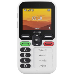 Doro Leva X10 6,1 cm (2.4") 117 g Musta, Valkoinen Senioripuhelin