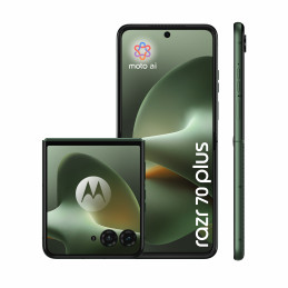 Motorola razr 70 plus 17,5 cm (6.9") Kaksois-SIM Android 16.0 5G USB Type-C 12 GB 512 GB 4500 mAh Tummanvihreä