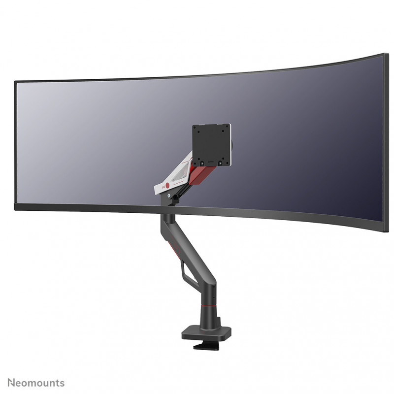 Neomounts DS70-256RD1 Gaming monitor arm 24-57" - gas spring - Topfix - 180°-stop 144,8 cm (57") Vastaanotto Musta