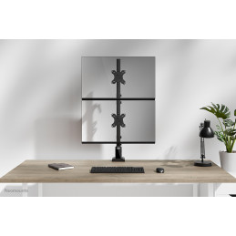 Neomounts DS60-600BL2V monitorin kiinnike ja jalusta 81,3 cm (32") Vastaanotto Musta