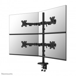 Neomounts DS60-600BL2-2 monitorin kiinnike ja jalusta 81,3 cm (32") Vastaanotto Musta