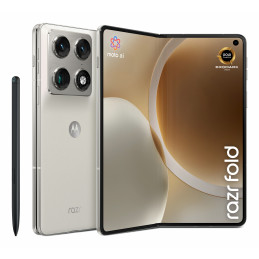 Motorola razr fold 20,6 cm (8.09") Kaksois-SIM Android 16.0 5G USB Type-C 16 GB 512 GB 6000 mAh Valkoinen