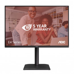 AOC E4 X24E4U tietokoneen litteä näyttö 61 cm (24") 1920 x 1200 pikseliä Full HD LED Musta
