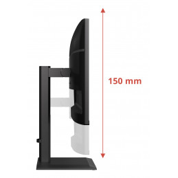 AOC E4 X24E4U tietokoneen litteä näyttö 61 cm (24") 1920 x 1200 pikseliä Full HD LED Musta