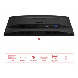 AOC E4 X24E4U tietokoneen litteä näyttö 61 cm (24") 1920 x 1200 pikseliä Full HD LED Musta