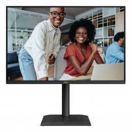AOC E4 X24E4U tietokoneen litteä näyttö 61 cm (24") 1920 x 1200 pikseliä Full HD LED Musta