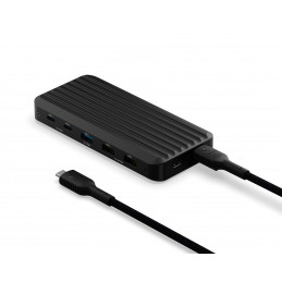 Unisynk 10-porttinen usean näytön USB-C-keskitin V3