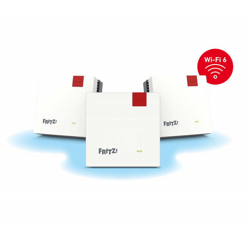Mesh Set 1600 Kaksitaajuus (2,4 GHz 5 GHz) Wi-Fi 6 (802.11ax) Punainen, Valkoinen 1 Sisäinen