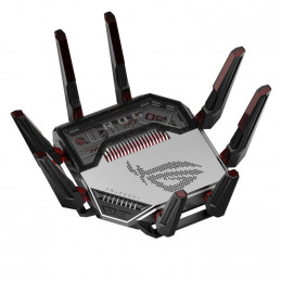 ASUS ROG Rapture GT-BN98 langaton reititin 10 Gigabit Ethernet Quad-band (2.4 GHz   5 GHz-1   5 GHz-2   6 GHz) Musta, Valkoinen