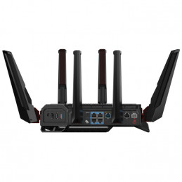 ASUS ROG Rapture GT-BN98 langaton reititin 10 Gigabit Ethernet Quad-band (2.4 GHz   5 GHz-1   5 GHz-2   6 GHz) Musta, Valkoinen