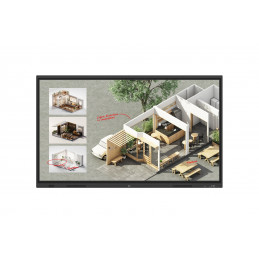 LG CreateBoard Standard Interaktiivinen valkotaulu 190,5 cm (75") 3840 x 2160 pikseliä Kosketusnäyttö Musta