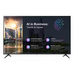 LG 50PK640S Digitaalinen litteä infotaulu 127 cm (50") LED 260 cd m² 4K Ultra HD Musta Sisäänrakennettu prosessori WebOS 16 7