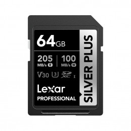 Lexar Professional SILVER PLUS 64 GB SDXC UHS-I Luokka 3
