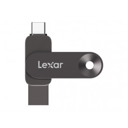 Lexar JumpDrive D500 Dual USB USB-muisti 256 GB USB Type-C USB Type-A 3.2 Gen 1 (3.1 Gen 1) Musta