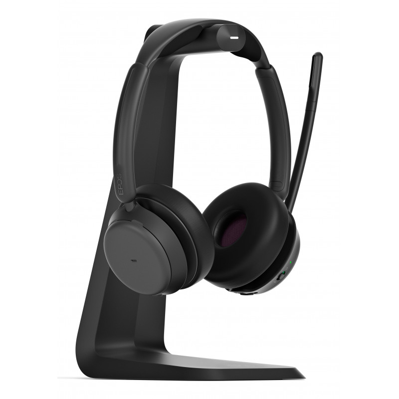 EPOS IMPACT 1000 MS UC ANC WL USB-C+A Stand Kuulokkeet Langaton Pääpanta Toimisto puhelukeskus USB Type-C Bluetooth