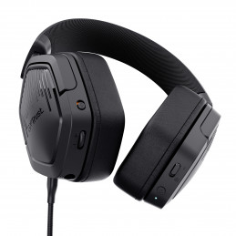 Trust GXT 493 Carus Kuulokkeet Langallinen & langaton Pääpanta, Kypärä Pelaaminen USB Type-C   USB Type-A Bluetooth Musta