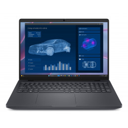 DELL Pro Max 16 MC16255 Copilot+ PC AMD Ryzen AI 7 PRO 450 Mobiilityöasema 40,6 cm (16") WUXGA 32 GB LPDDR5x-SDRAM 1 TB SSD