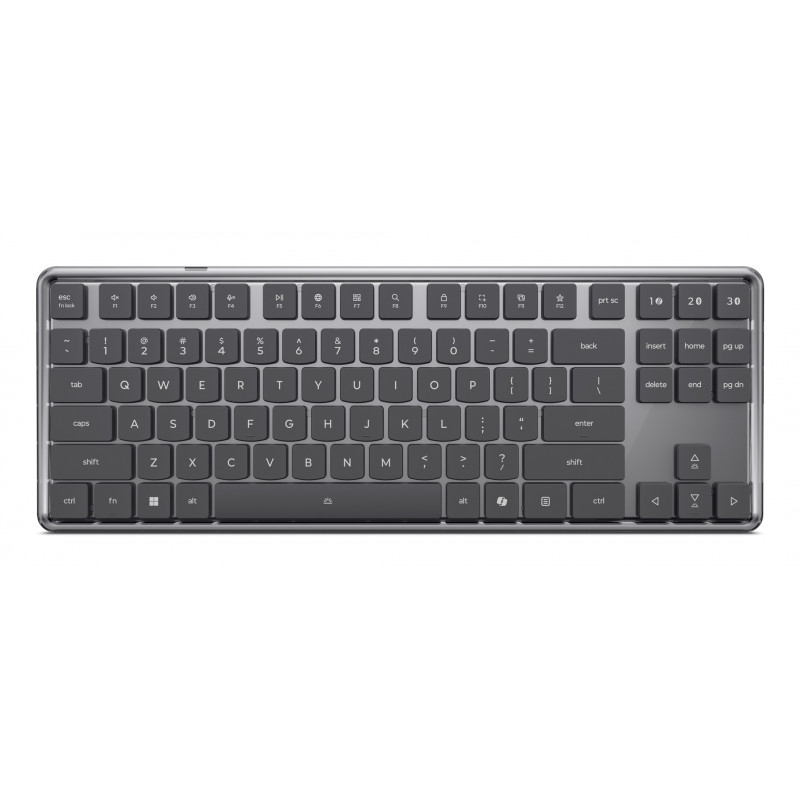 Lenovo 4Y41V37381 näppäimistö Koti  Toimisto USB + RF Wireless + Bluetooth Pohjoismainen Harmaa