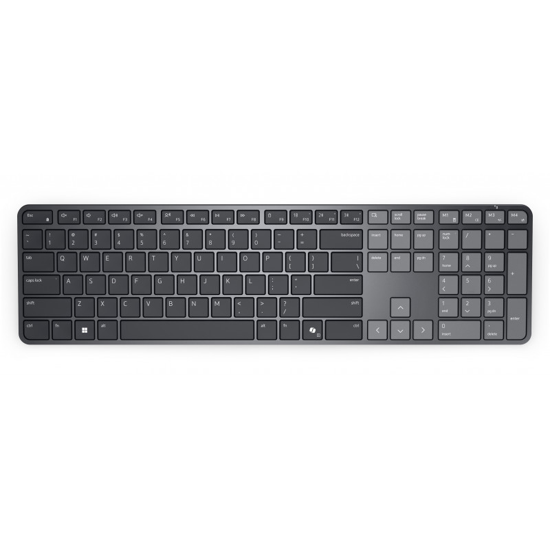 DELL Pro 7 Slim KB726 näppäimistö Koti  Toimisto RF Wireless + Bluetooth QWERTY Pohjoismainen Grafiitti