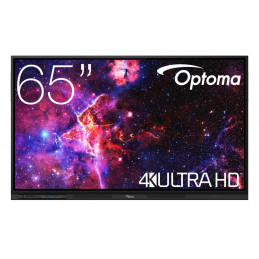 Optoma 3653RK Interaktiivinen valkotaulu 165,1 cm (65") 3840 x 2160 pikseliä Kosketusnäyttö Musta