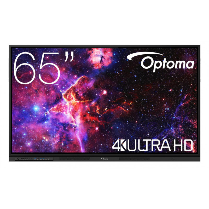 Optoma 3653RK Interaktiivinen valkotaulu 165,1 cm (65") 3840 x 2160 pikseliä Kosketusnäyttö Musta