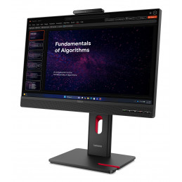 Lenovo ThinkCentre TIO24 Gen6 tietokoneen litteä näyttö 60,5 cm (23.8") 1920 x 1080 pikseliä Full HD LED Musta