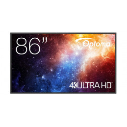 Optoma N3861K Digitaalinen litteä infotaulu 2,18 m (86") LED Wi-Fi 450 cd m² 4K Ultra HD Musta Android 11 24 7