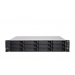 QNAP TS-H1886XU-RP-R2 NAS Teline ( 3U ) Intel® Xeon® D D-1622 32 GB DDR4 0 TB QuTS hero Musta, Harmaa