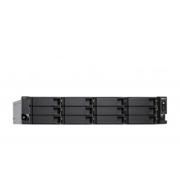 QNAP TS-H1886XU-RP-R2 NAS Teline ( 3U ) Intel® Xeon® D D-1622 32 GB DDR4 0 TB QuTS hero Musta, Harmaa