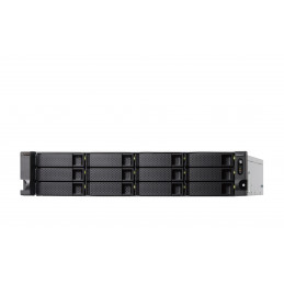 QNAP TS-H1886XU-RP-R2 NAS Teline ( 3U ) Intel® Xeon® D D-1622 32 GB DDR4 0 TB QuTS hero Musta, Harmaa