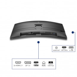 Philips 5000 series 34B2U5900C 00 tietokoneen litteä näyttö 86,4 cm (34") 5120 x 2160 pikseliä WUHD LCD Harmaa