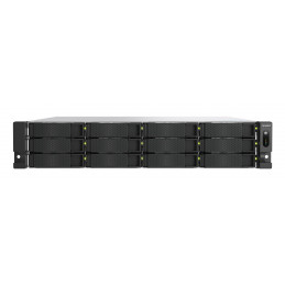 QNAP TS-H1277AXU-RP NAS Teline ( 2U ) AMD Ryzen™ 5 16 GB DDR5 0 TB QuTS hero Musta