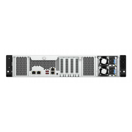 QNAP TS-H1277AXU-RP NAS Teline ( 2U ) AMD Ryzen™ 5 16 GB DDR5 0 TB QuTS hero Musta