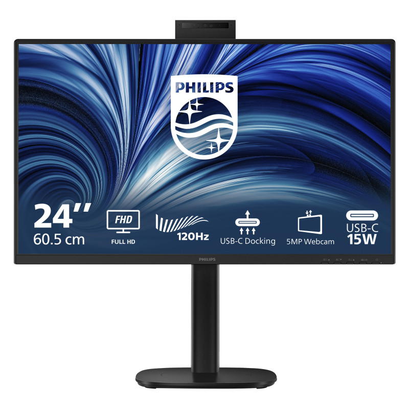 Philips 3000 series 24B2U3301H 00 tietokoneen litteä näyttö 60,5 cm (23.8") 1920 x 1080 pikseliä Full HD LCD Musta