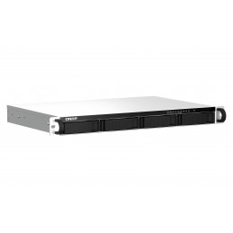 QNAP TS-464eU NAS Teline ( 1U ) Intel® Celeron® N5095 8 GB DDR4 0 TB QNAP Turbo System Alumiini, Musta