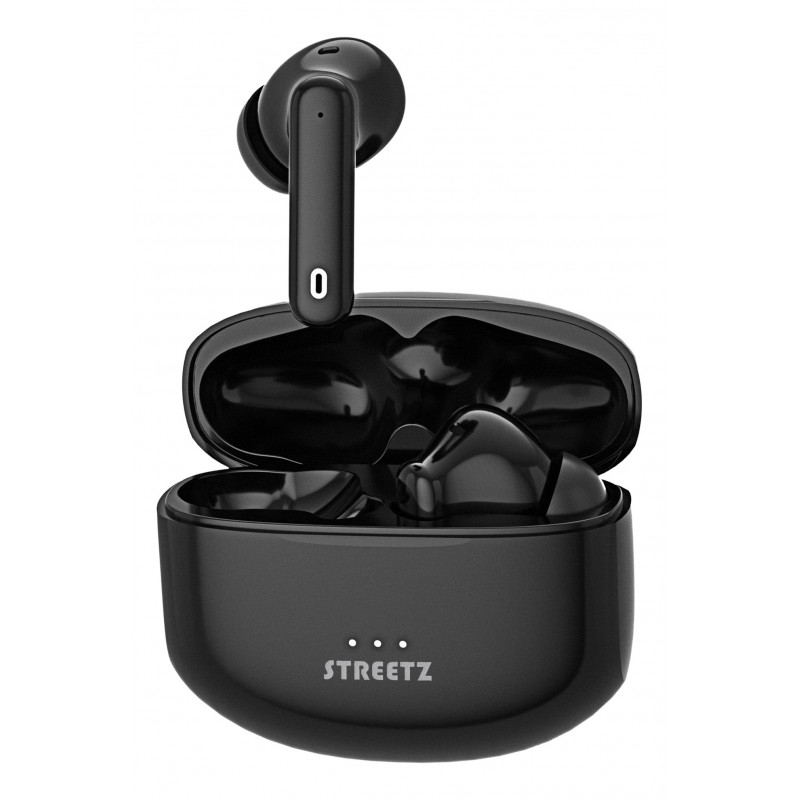 Streetz TWS-116 kuulokkeet ja kuulokemikrofoni True Wireless Stereo (TWS) In-ear Puhelut Musiikki Bluetooth Musta