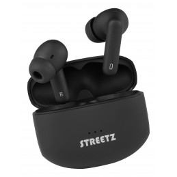 Streetz TWS-116 kuulokkeet ja kuulokemikrofoni True Wireless Stereo (TWS) In-ear Puhelut Musiikki Bluetooth Musta