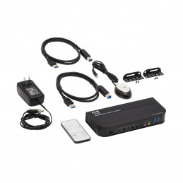 Tripp Lite B005-DPUA2-K KVM-kytkin Musta