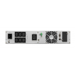 Eaton 9E3000IR UPS-virtalähde Taajuuden kaksoismuunnos (verkossa) 3 kVA 2700 W 7 AC-pistorasia(a)
