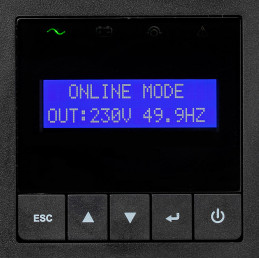 Eaton 9E1000IR UPS-virtalähde Taajuuden kaksoismuunnos (verkossa) 1 kVA 900 W 4 AC-pistorasia(a)