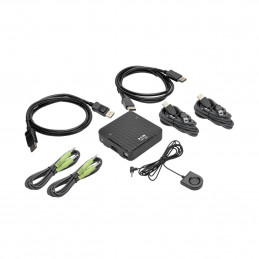 Tripp Lite B004-DP2UA2-K KVM-kytkin Musta