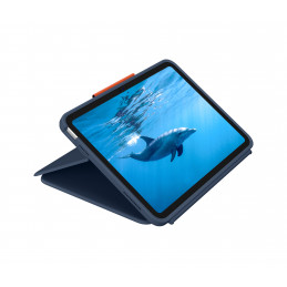 Logitech Rugged Combo 4 Touch QWERTY Pohjoismainen Smart Connector Sininen