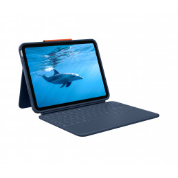 Logitech Rugged Combo 4 Touch QWERTY Pohjoismainen Smart Connector Sininen