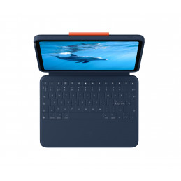Logitech Rugged Combo 4 Touch QWERTY Pohjoismainen Smart Connector Sininen