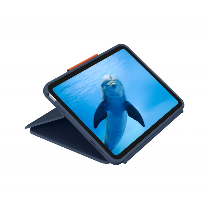 Logitech Rugged Combo 4 Touch QWERTY Pohjoismainen Smart Connector Sininen