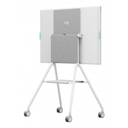 Logitech Rally Board 65 Cart Harmaa, Valkoinen Litteä paneeli Multimediakärry