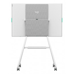 Logitech Rally Board 65 Cart Harmaa, Valkoinen Litteä paneeli Multimediakärry