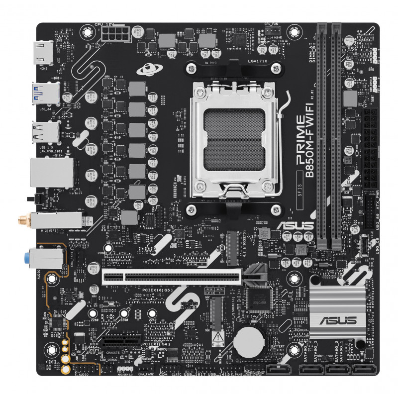 ASUS PRIME B850M-F WIFI AMD B850 Pistoke AM5 mikro ATX